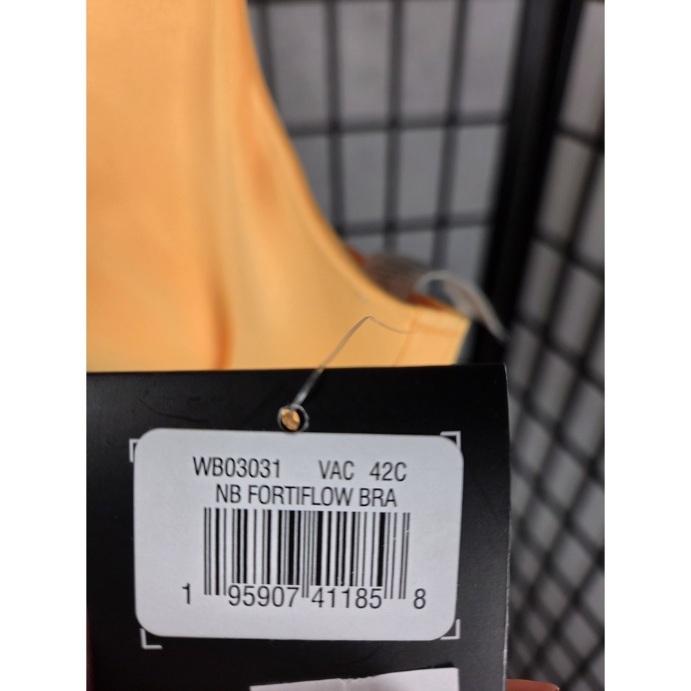 New Balance Fortiflow High Impact Orange Cross Back Sports Bra 42C Women - Picture 4 of 6
